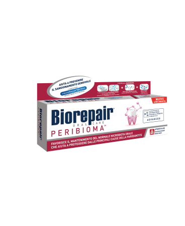 biorepair peribioma dentifricio combatte le cause della parodontite 75 ml. 