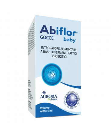Abiflor baby gocce integratore di fermenti lattici probiotici 5 ml. 