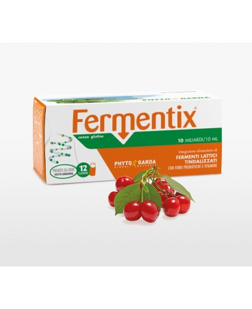 fermentix fermenti lattici, fibre prebiotiche e vitamine 12 flaconi 10 miliardi/10 ml. 