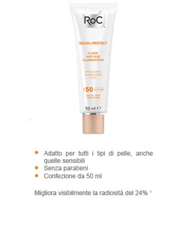 ROC SOLARI VISO Fluida Viso Anti Età Illuminante SPF50