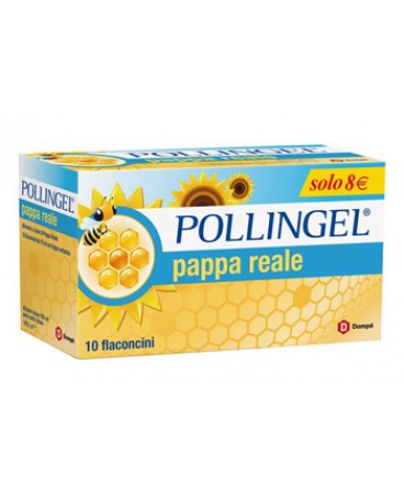 pollingel pappa reale integratore a base di polline e pappa reale 10 flaconcini da 10 ml. 