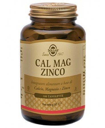 CAL MAG ZINCO 100TAV SOLGAR