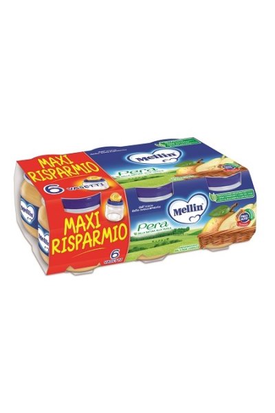 MELLIN OMOG PERA 6X100G MELLIN OMOG PERA 6X100G