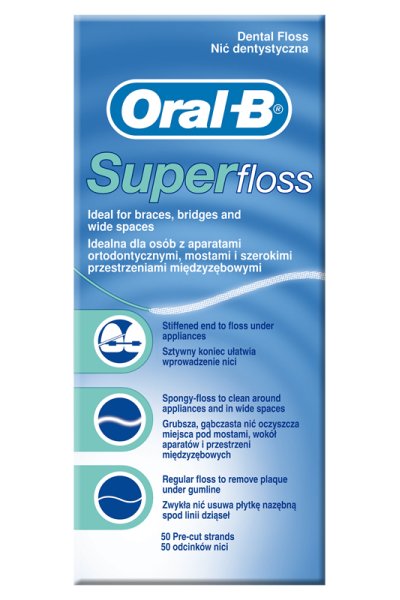 ORALB SUPERFLOSS 50FILI ORALB SUPERFLOSS 50FILI