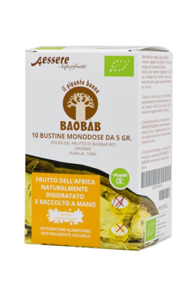 BAOBAB AESSERE POLPA BIO 10X5G BAOBAB AESSERE POLPA BIO 10X5G