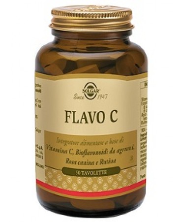 SOLGAR flavo C 500 integratore di vitamina C 50 tavolette 