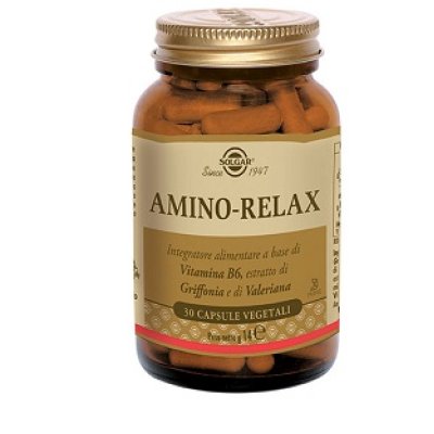 SOLGAR amino relax integratore buon umore e rilassamento mentale 30 capsule 