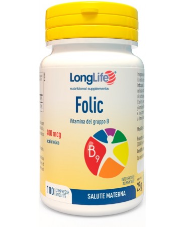 LONGLIFE FOLIC 400MCG 100CPR