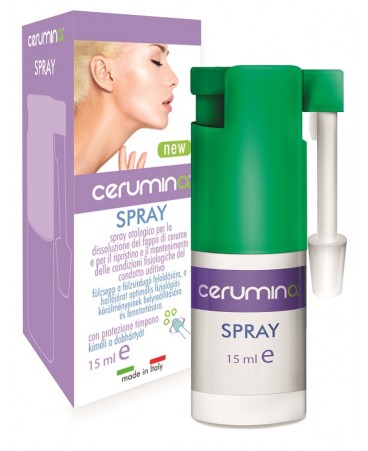 cerumina spray otologico per la prevenzione e rimozione del tappo di cerume 15 ml. 