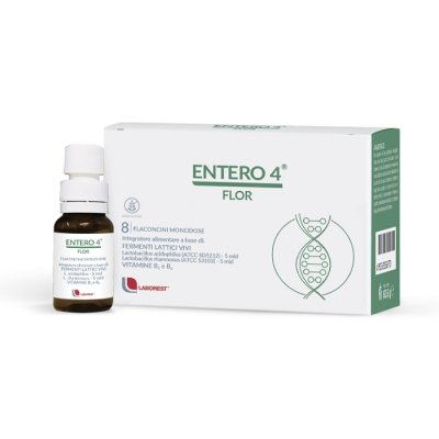 entero 4 flor integratore di fermenti lattici 8 flaconcini 