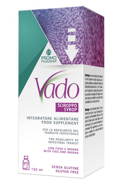 VADO sciroppo integratore a base di erbe in grado di favorire le normali funzioni fisiologiche del transito intestinale 150 ml. VADO sciroppo integratore a base di erbe in grado di favorire le normali funzioni fisiologiche del transito intestinale 150 ml.