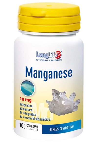 LONGLIFE MANGANESE 10MG 100CPR LONGLIFE MANGANESE 10MG 100CPR