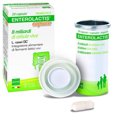 ENTEROLACTIS integratore di fermenti lattici 20 capsule 