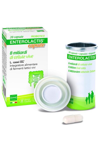 ENTEROLACTIS integratore di fermenti lattici 20 capsule  ENTEROLACTIS integratore di fermenti lattici 20 capsule