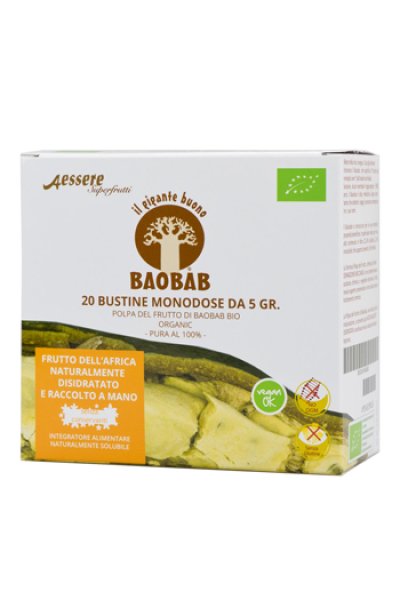 BAOBAB AESSERE POLPA BIO 20X5G BAOBAB AESSERE POLPA BIO 20X5G