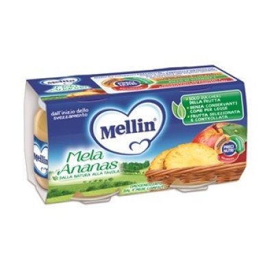 MELLIN OMOG MELA/ANANAS 2X100G MELLIN OMOG MELA/ANANAS 2X100G