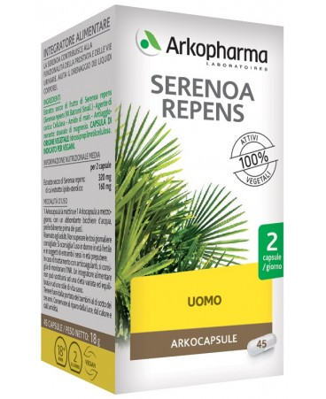 ARKOCAPSULE serenoa repens utile per il benessere dell'apparato urogenitale maschile 45 capsule 