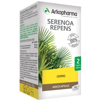 ARKOCAPSULE serenoa repens utile per il benessere dell'apparato urogenitale maschile 45 capsule