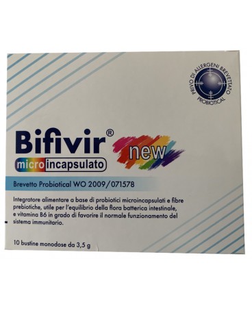 bifivir integratore a base di probiotici  microincapsulati e fibre prebiotiche 10 bustine monodose 