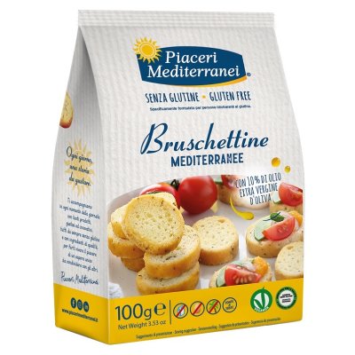 PIACERI MEDIT BRUSCHETTINE 100G PIACERI MEDIT BRUSCHETTINE 100G