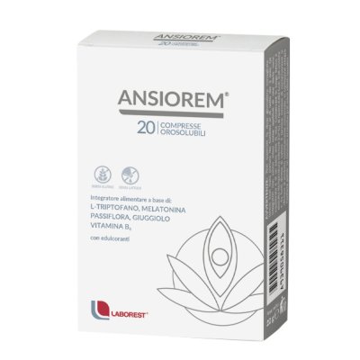 ansiorem integratore a base di melatonina e passiflora con effetto distensivo 20 compresse ansiorem integratore a base di melatonina e passiflora con effetto distensivo 20 compresse