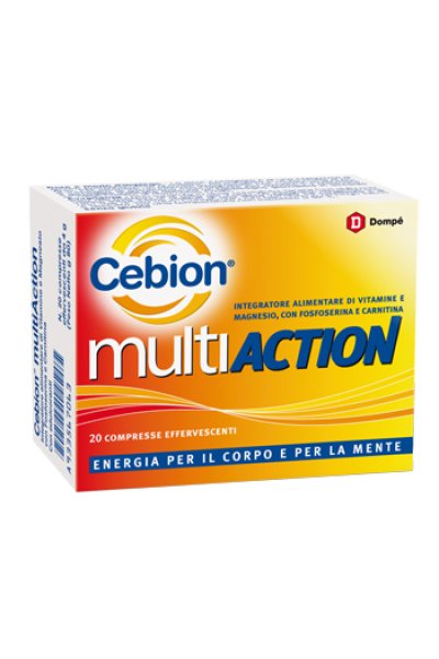 cebion multiaction integratore di vitamine, magnesio, fosforo e carnitina 20 compresse effervescenti cebion multiaction integratore di vitamine, magnesio, fosforo e carnitina 20 compresse effervescenti