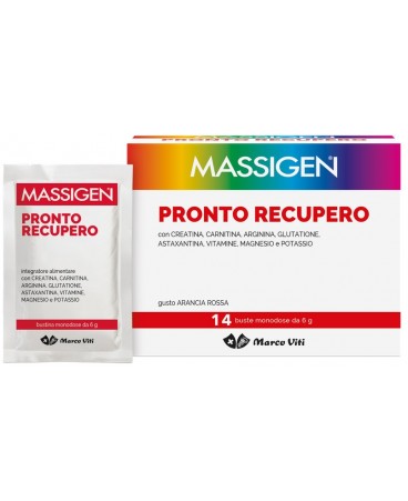 massigen pronto recupero integratore multivitaminico e multiminerale 14 bustine 