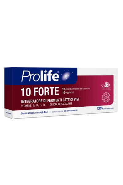 PROLIFE 10 miliardi integratore di fermenti lattici vivi 10 flaconcini da 8 ml. PROLIFE 10 miliardi integratore di fermenti lattici vivi 10 flaconcini da 8 ml.