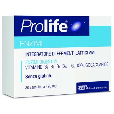 PROLIFE ENZIMI integratore di fermenti lattici e 16 enzimi digestivi 30 compresse