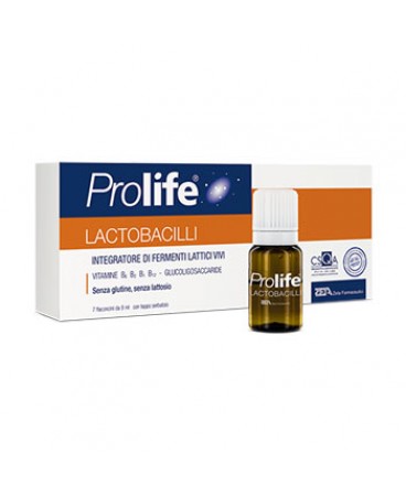 PROLIFE LACTOBACILLI FAVORISCE L’EQUILIBRIO QUOTIDIANO DELLA FLORA BATTERICA INTESTINALE 7 FLACONCINI 8 ML.