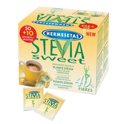 HERMESETAS STEVIA 50+10BUST