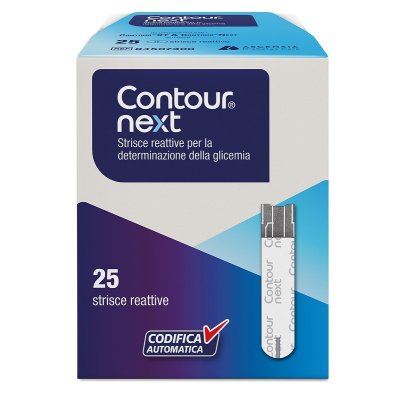 contour next strisce per la misurazione della glicemia 25 strisce