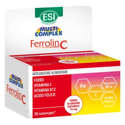 ESI ferrolin C integratore a base di ferro e vit C 30 capsule