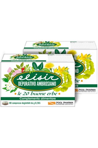 elisir depurativo ambrosiano 20 compresse elisir depurativo ambrosiano 20 compresse