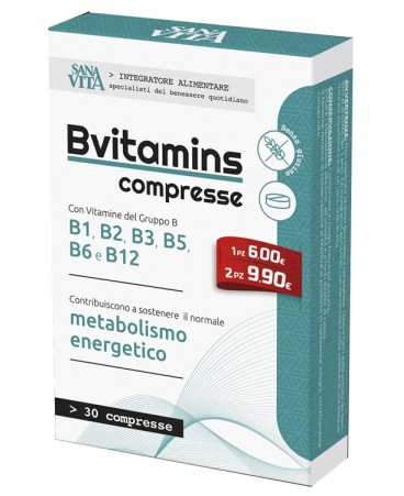 SANAVITA B-VITAMINS 30CPR