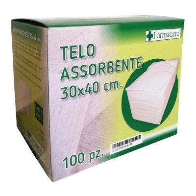 TELO ASSORB 30X40CM 100P FARMAC TELO ASSORB 30X40CM 100P FARMAC
