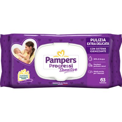 PAMPERS SALV SENS ALOE 63P 5909