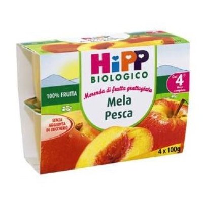 HIPP GRATTUGIA MELA PESCA 4X100G