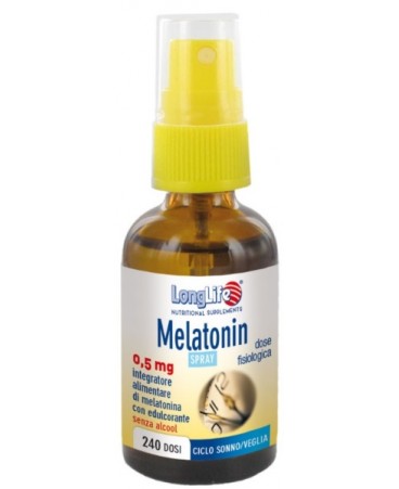 LONGLIFE MELATONIN SPRAY 0,5MG