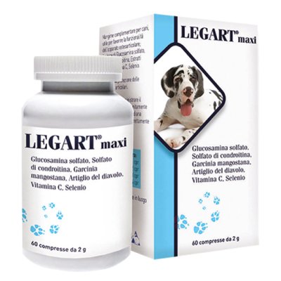 legart maxi Supplemento nutrizionale per cani utile nella protezione e recupero della funzionalità articolare 60 compresse legart maxi Supplemento nutrizionale per cani utile nella protezione e recupero della funzionalità articolare 60 compresse