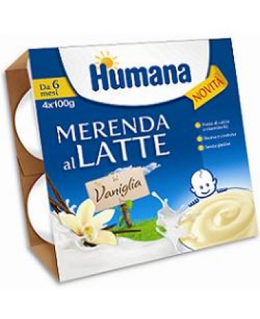 HUMANA MERENDA VANIGLIA 4X100G