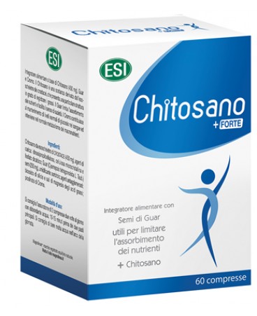 ESI chitosano + forte integratore per ridurre l'assorbimento dei grassi 60 tavolette 