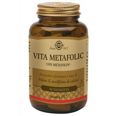 SOLGAR vita metafolic integratore di acido folico 50 tavolette 