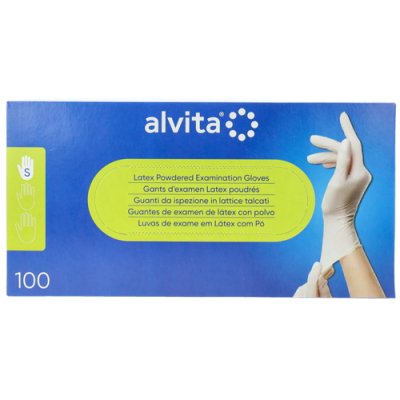 ALVITA GUANTI LATT MONO 100PZ L