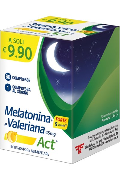 MELATONINA ACT+FT 5+VAL 60CPR MELATONINA ACT+FT 5+VAL 60CPR