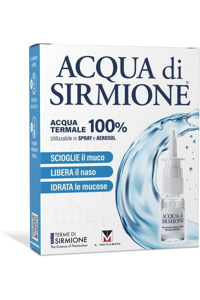 acqua di sirmione per adulti e bambini per la detersione del naso 6 flaconcini da 15 ml.