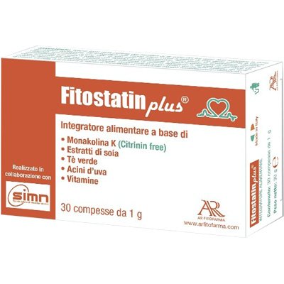 fitostatin plus integratore a base di monacolina K per il colesterolo 30 compresse 