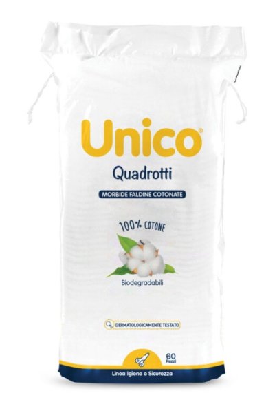 UNICO QUADROTTI 100% COT 60PZ UNICO QUADROTTI 100% COT 60PZ