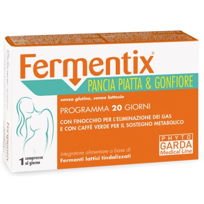 FERMENTIX pancia piatta e gonfia fermenti lattici tindalizzati 20 compresse FERMENTIX pancia piatta e gonfia fermenti lattici tindalizzati 20 compresse