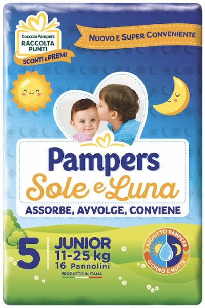 PAMPERS SOLE&LUNA FLASH J 16PZ PAMPERS SOLE&LUNA FLASH J 16PZ